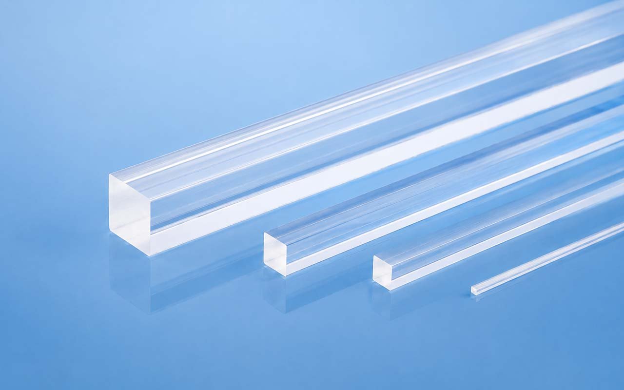 Custom Shaped & Redrawn Quartz Rods & Profiles