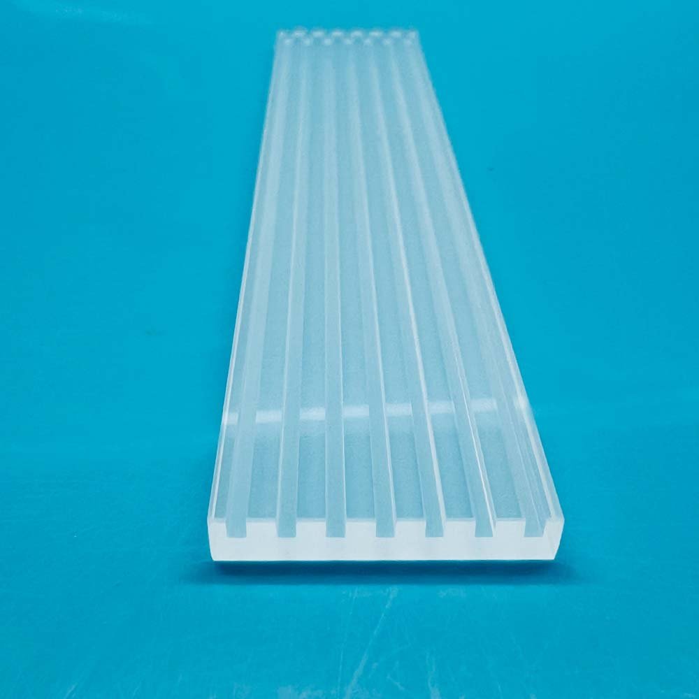 Custom Grooved & Slotted Quartz Plates